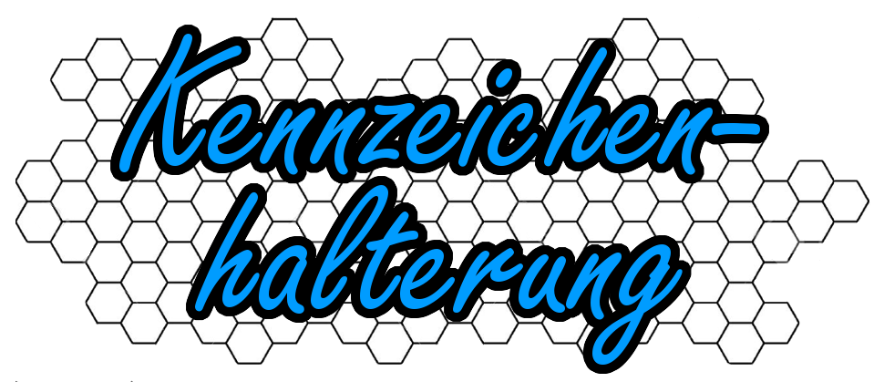 Rahmenlose Kennzeichenhalter